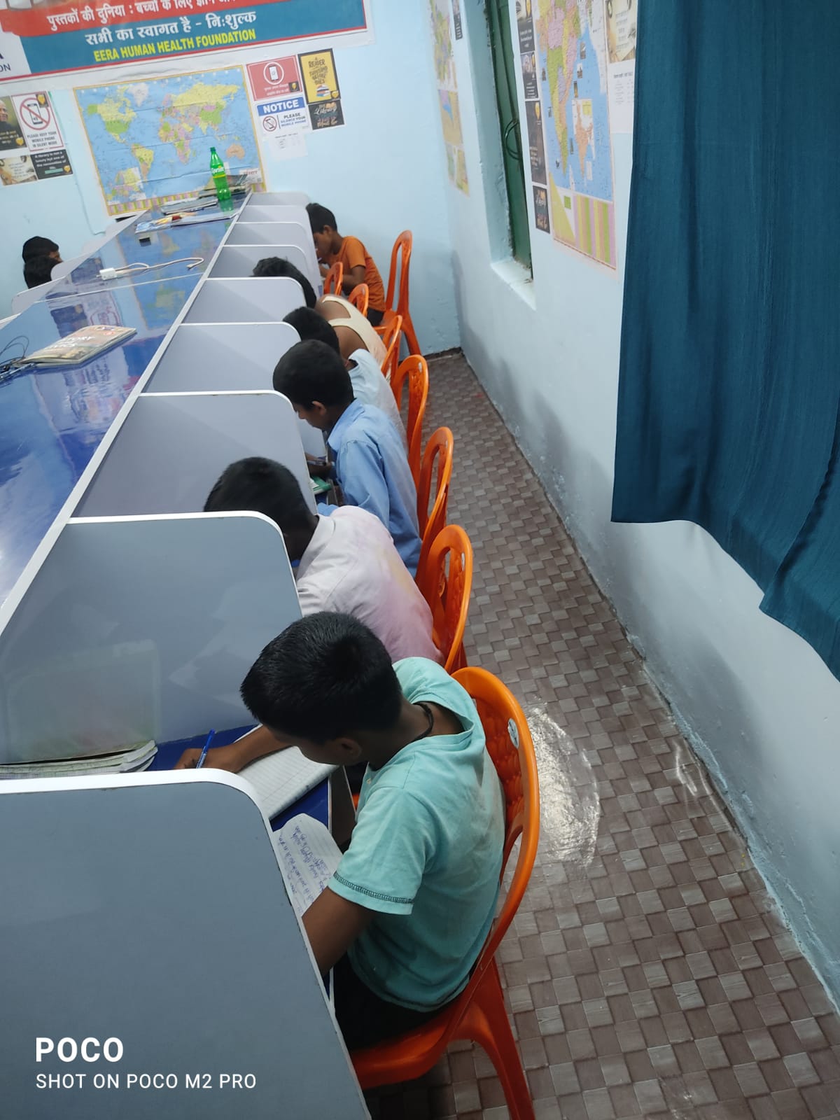 Students at study center